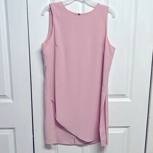 White House Black Market Pink Sleeveless Tunic Top Size 12